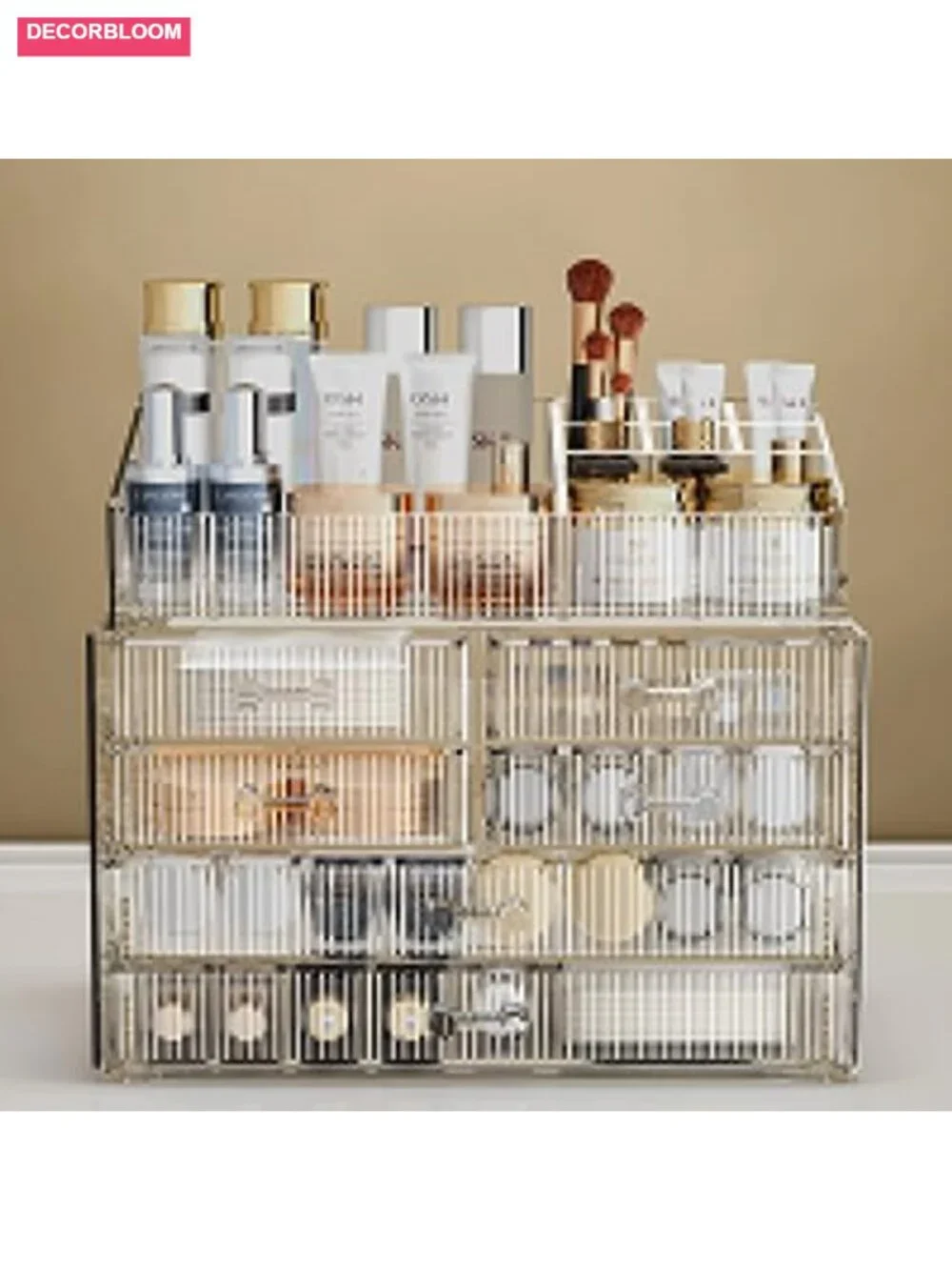 Acrylic Stackable Storage Drawers Makeup Organizer 6 Drawers